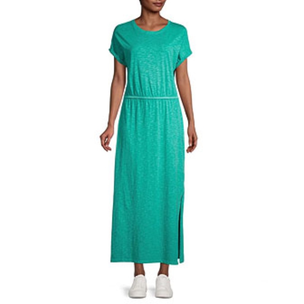 Core Life Drop Shoulder Knit Maxi Dress